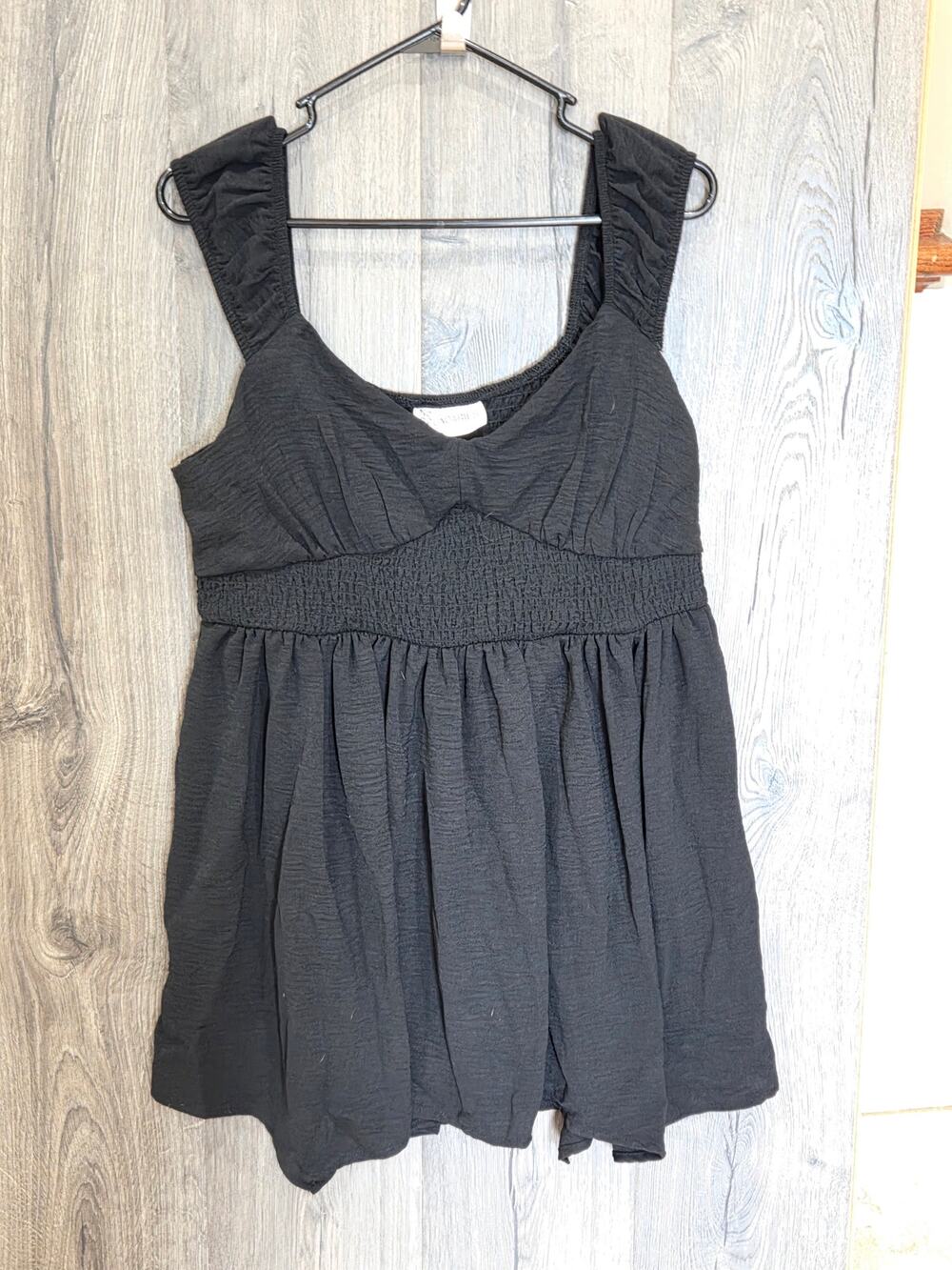 No Boundries Black Smocked Waist Mini Dress Size XXL Juniors